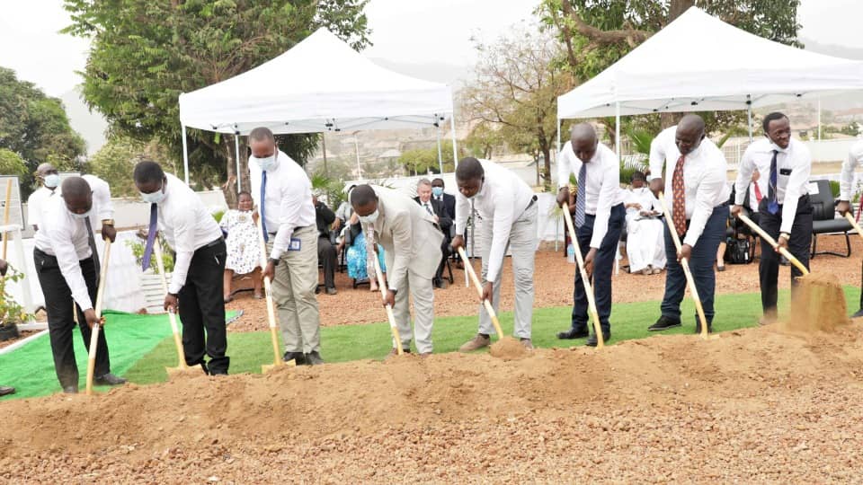The groundbreaking ceremony for the Freetown Sierra Leone Temple.