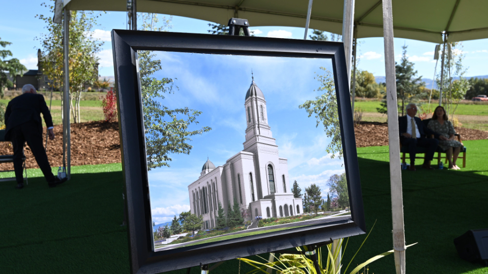 The Heber Valley Utah Temple rendering.